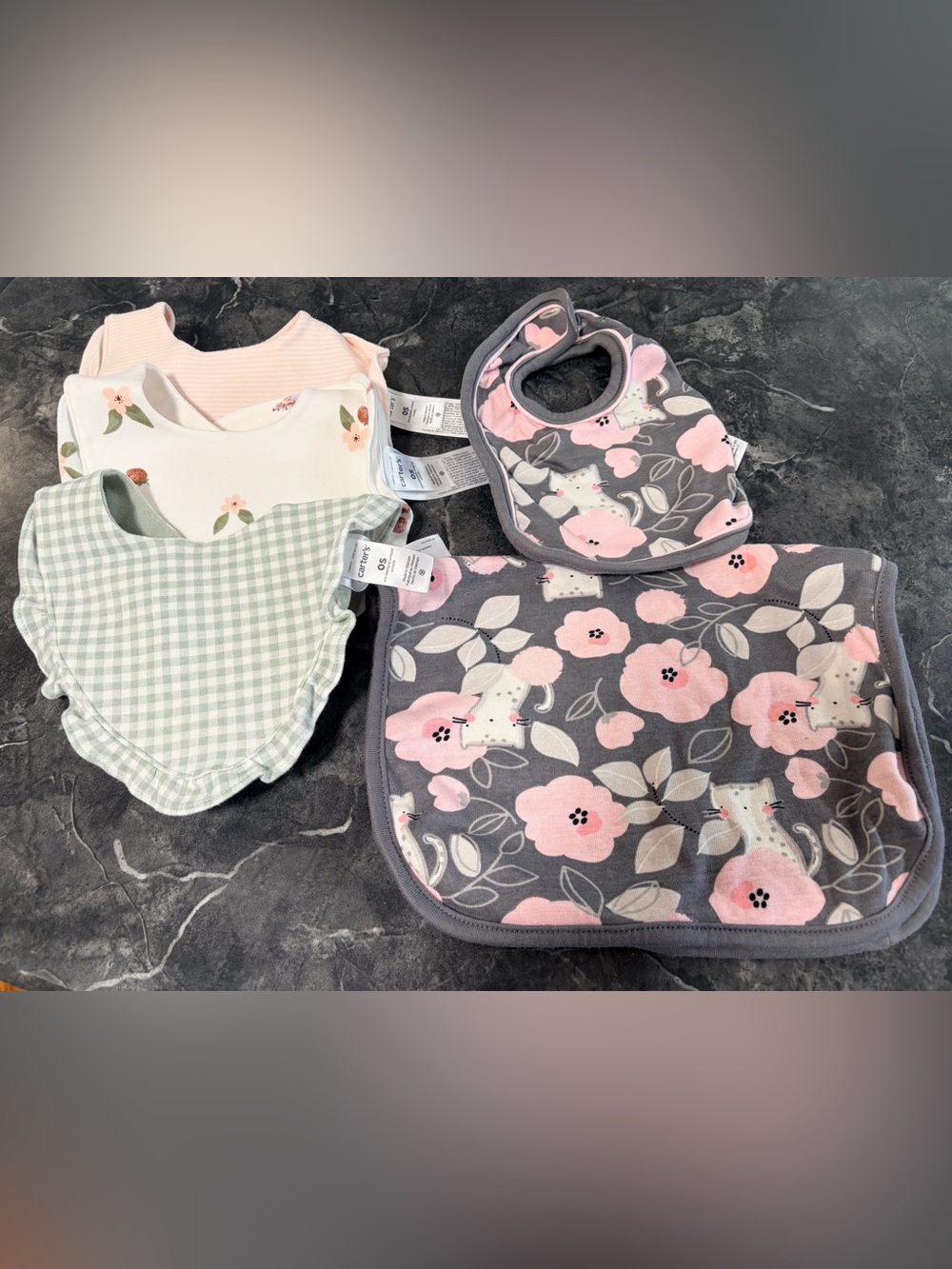 Baby girl bibs